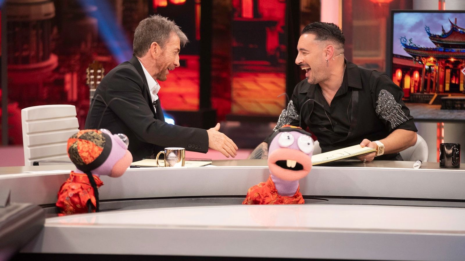 Pablo Motos y una de los entrevistados que despertó más audiencia, el gaditano Andy