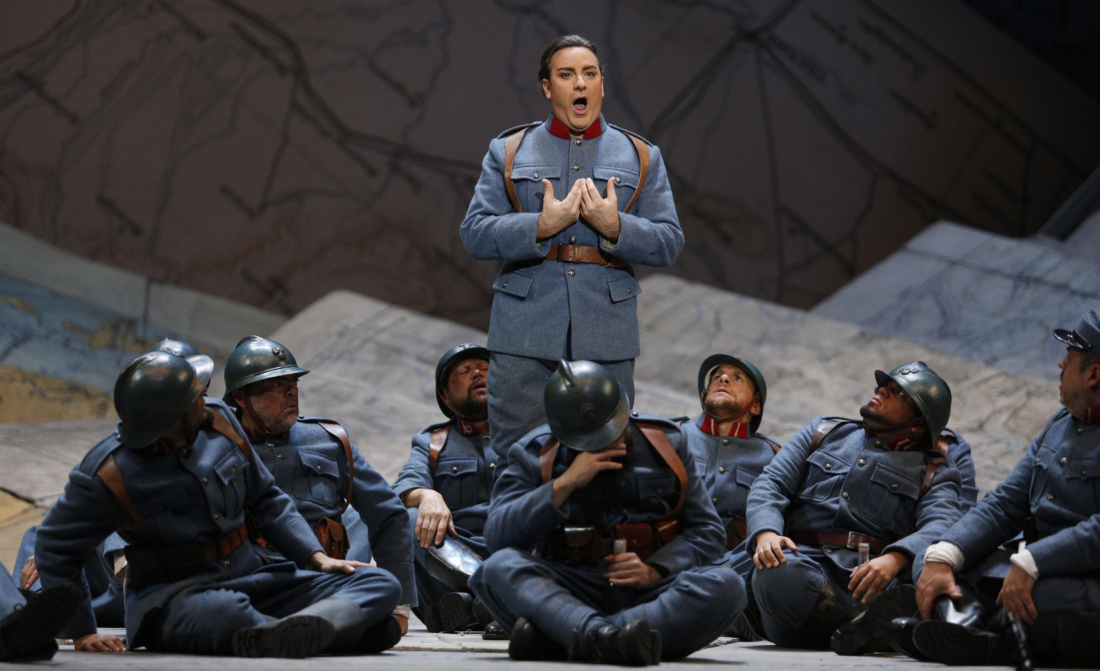 El ensayo general de la ópera 'La hija del regimiento'