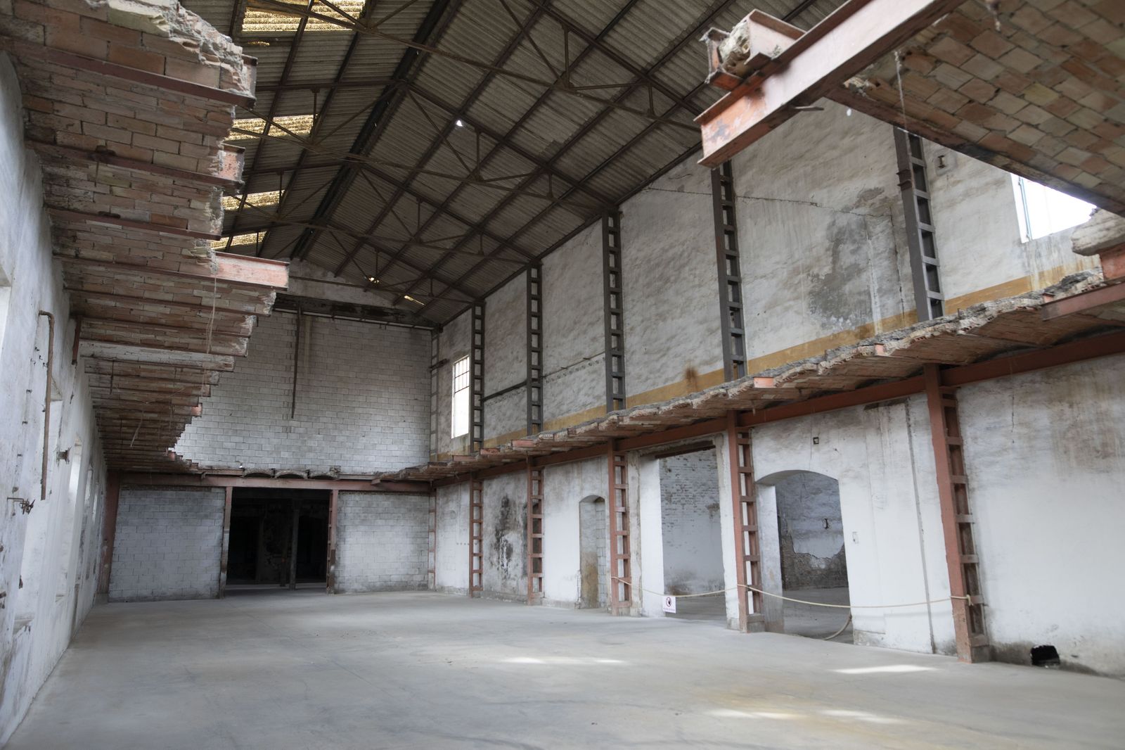 Espacio en el que se ha intervenido en parque para asegurar la estructura y limpiar