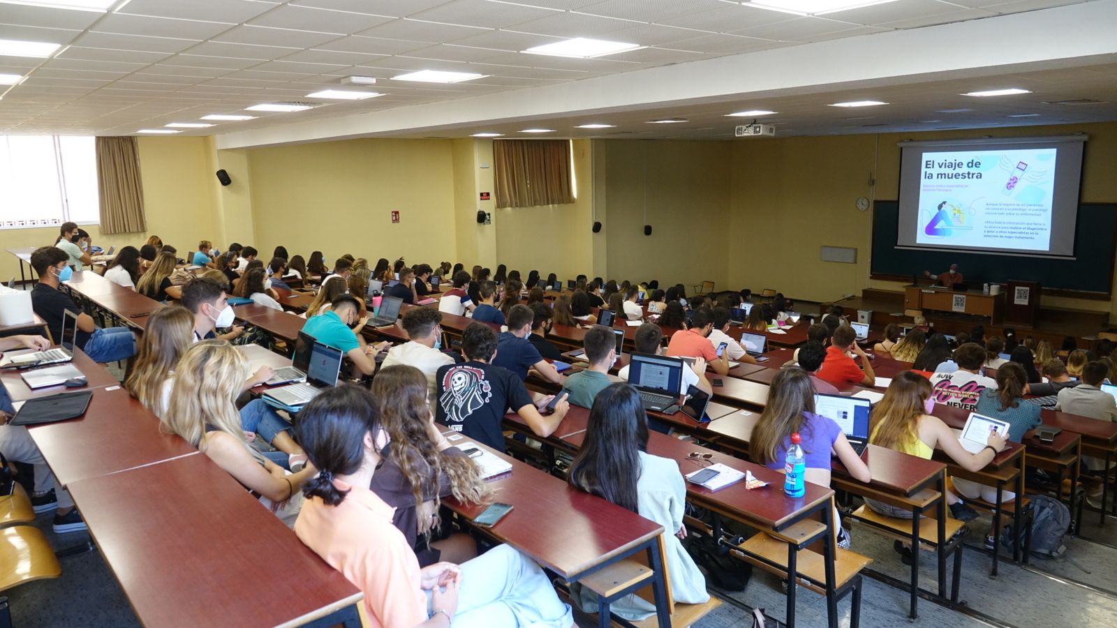 Vuelta a las clases presenciales en la Universidad de Málaga.