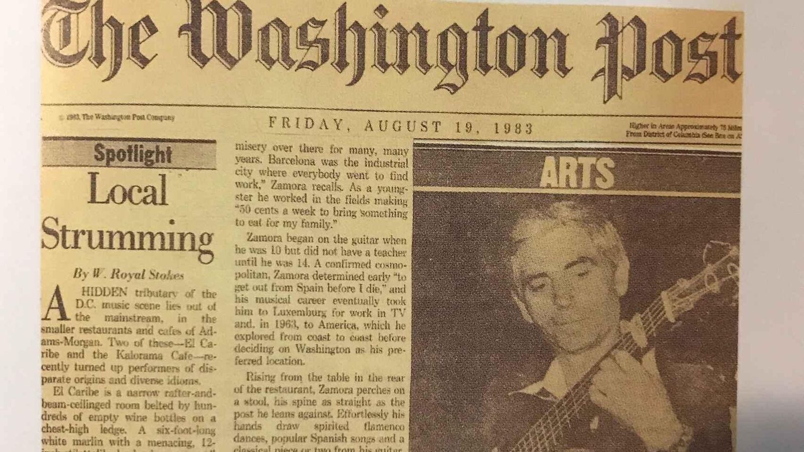 Torcuanto Zamora, en el Washington Post.