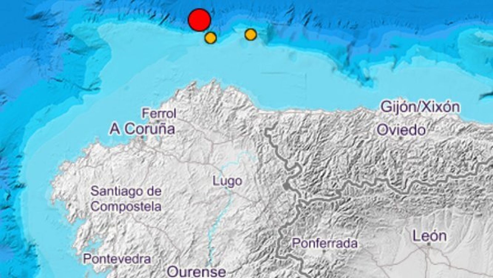 Epicentro del terremoto.