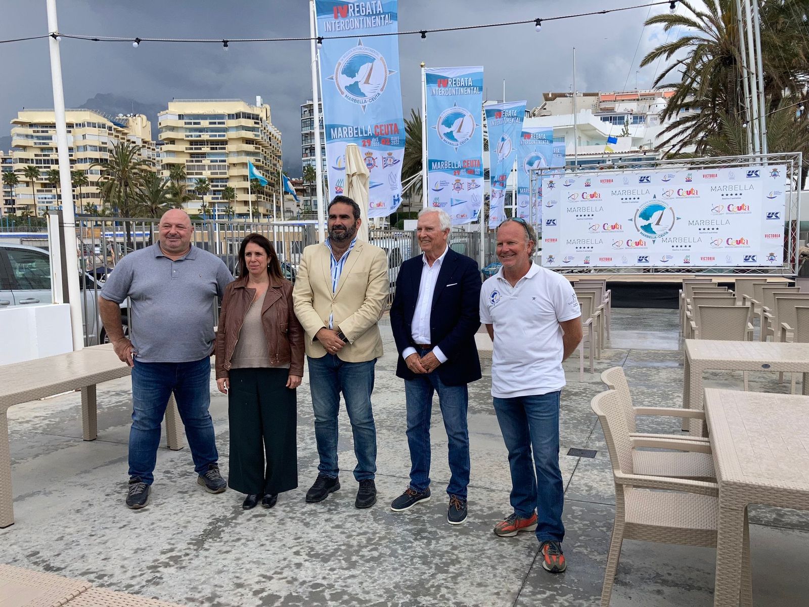Presentación de la regata en Marbella.
