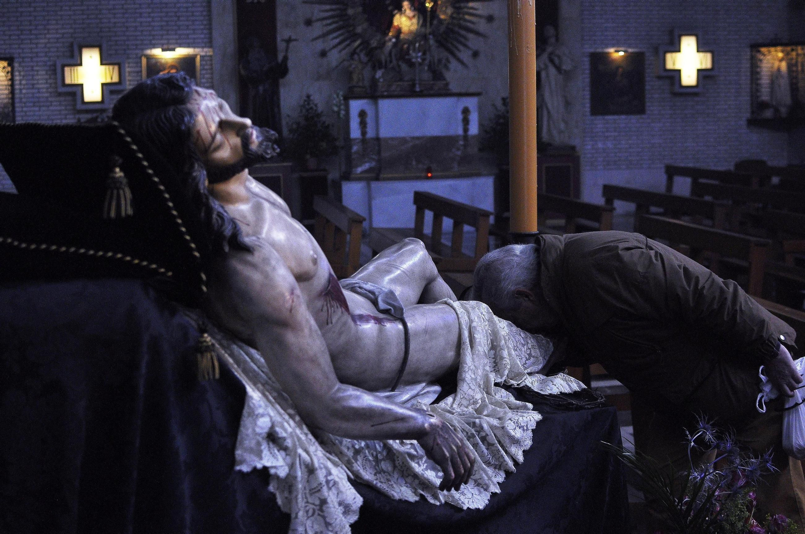 Imagen del actual Cristo de la Sagrada Mortaja.