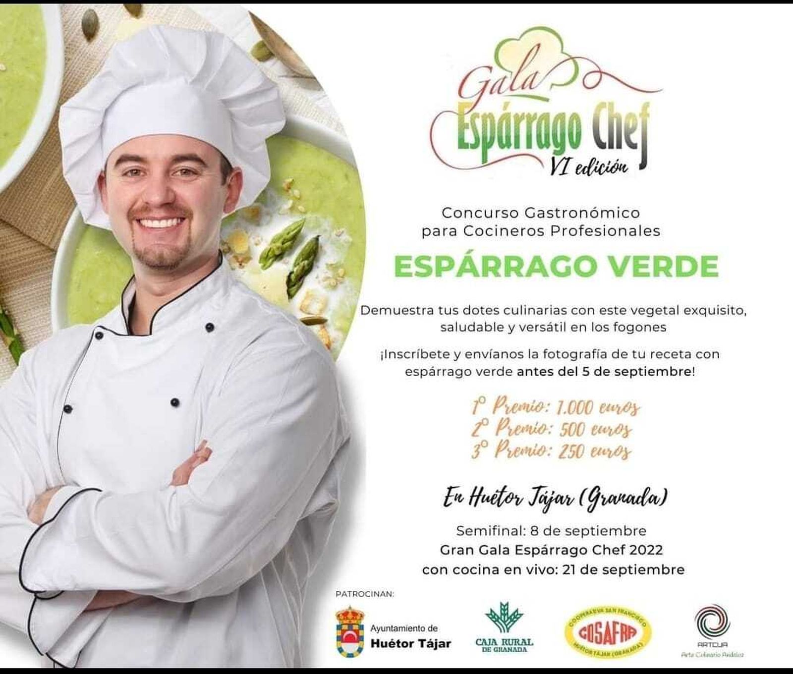 Gastronomía Granada: ultima oportunidad para apuntarse al Espárrago Chef de Huétor Tájar