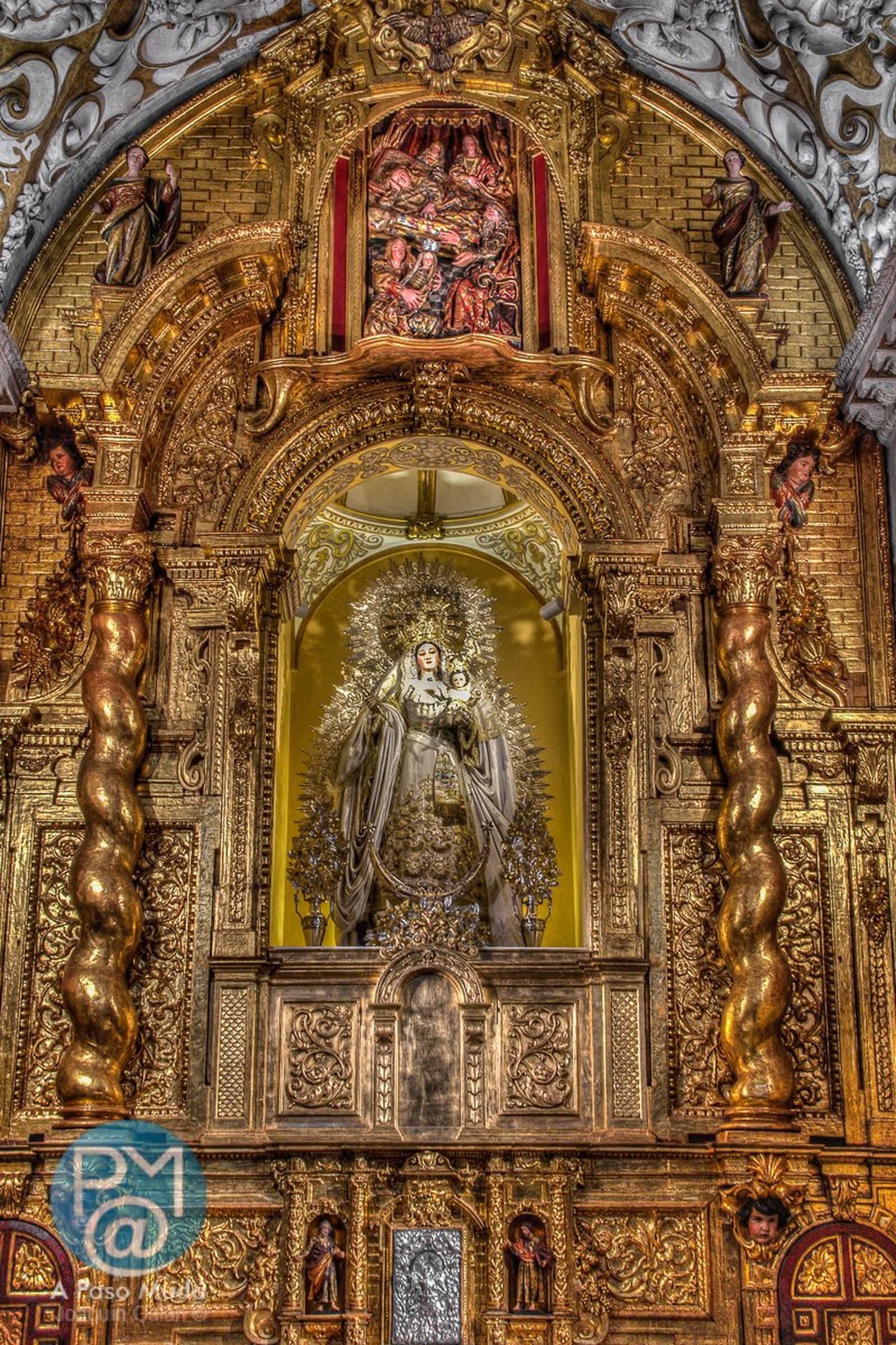 Estado actual del altar mayor, una vez culminada la restauración