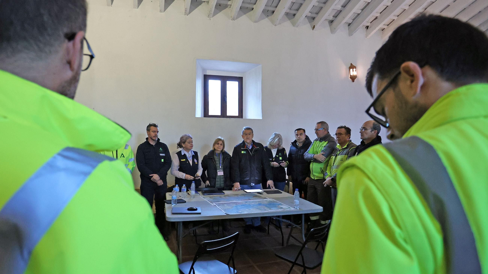 Operativo por el desbordamiento del río Guadalete