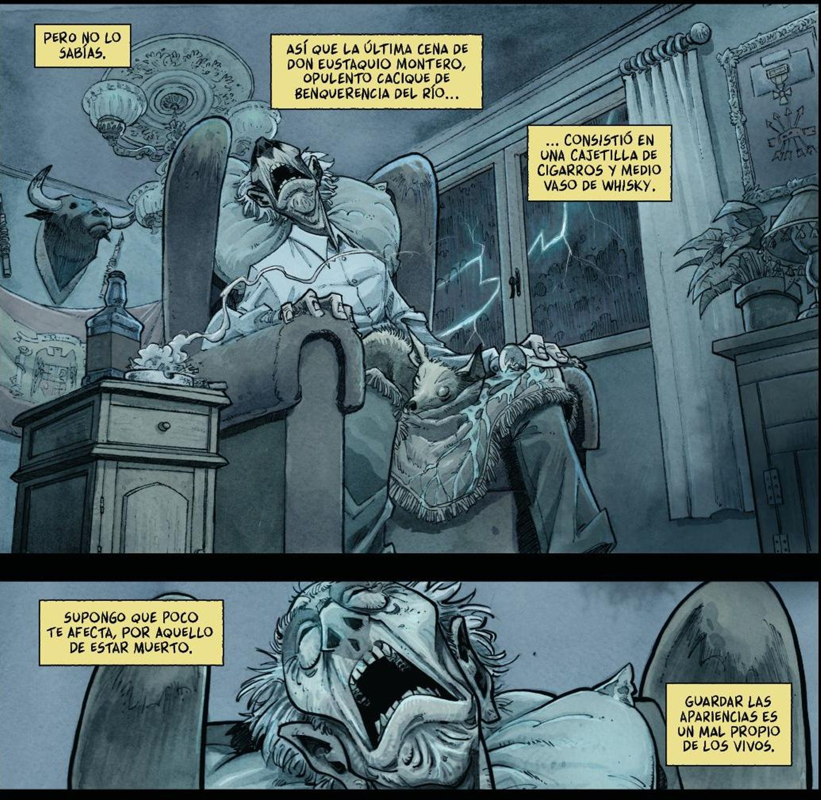 Detalle de una de las páginas del cómic.