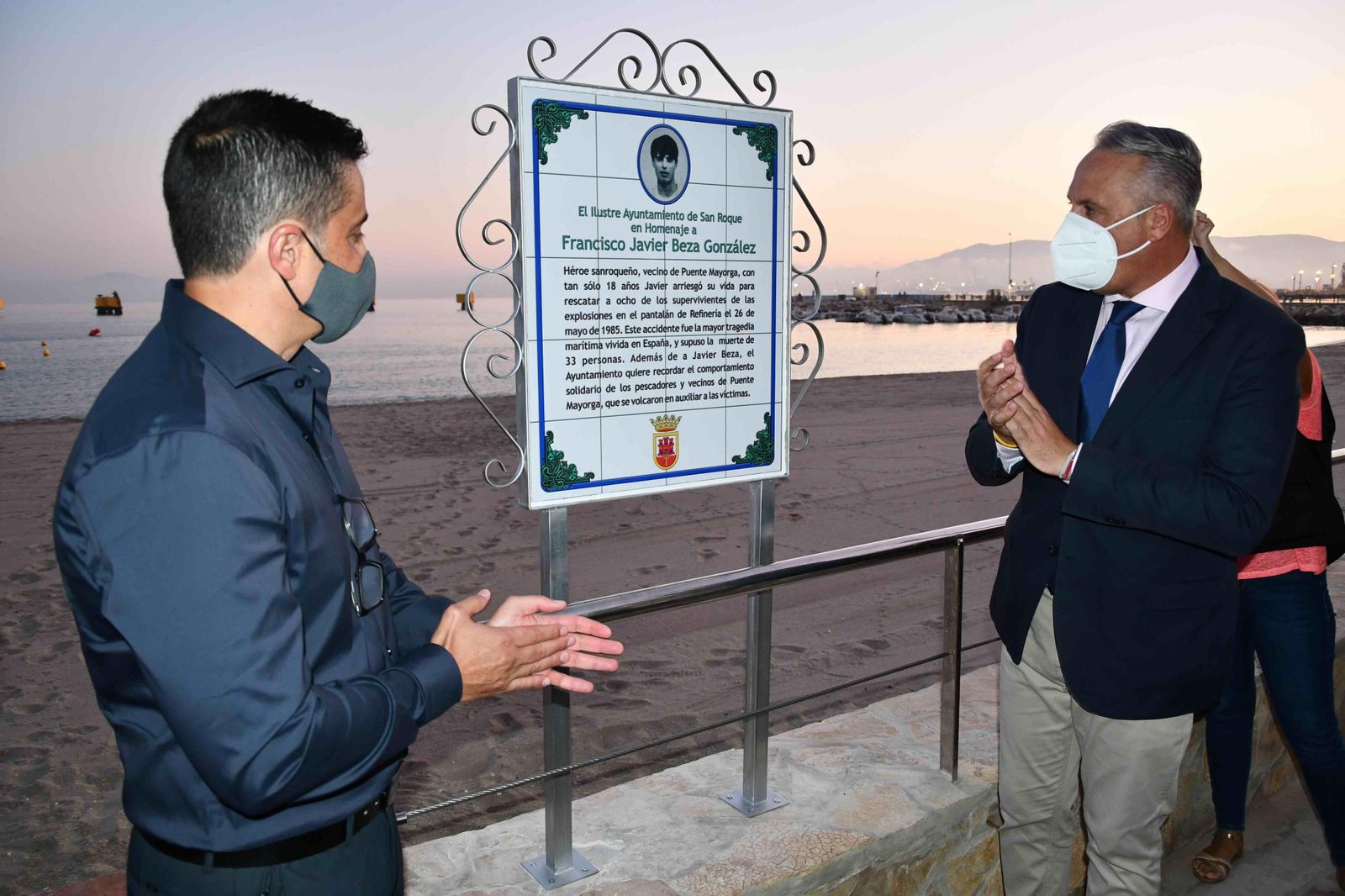 Beza y Ruiz Boix, en el acto de inauguración.