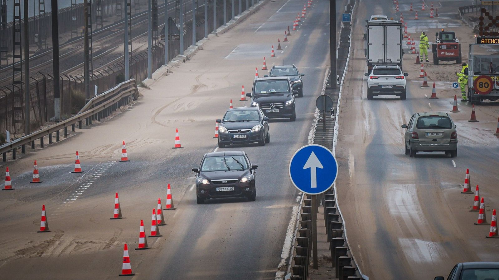 Imágenes de las incidencias y destrozos provocados por la borrasca Kristin en Cádiz