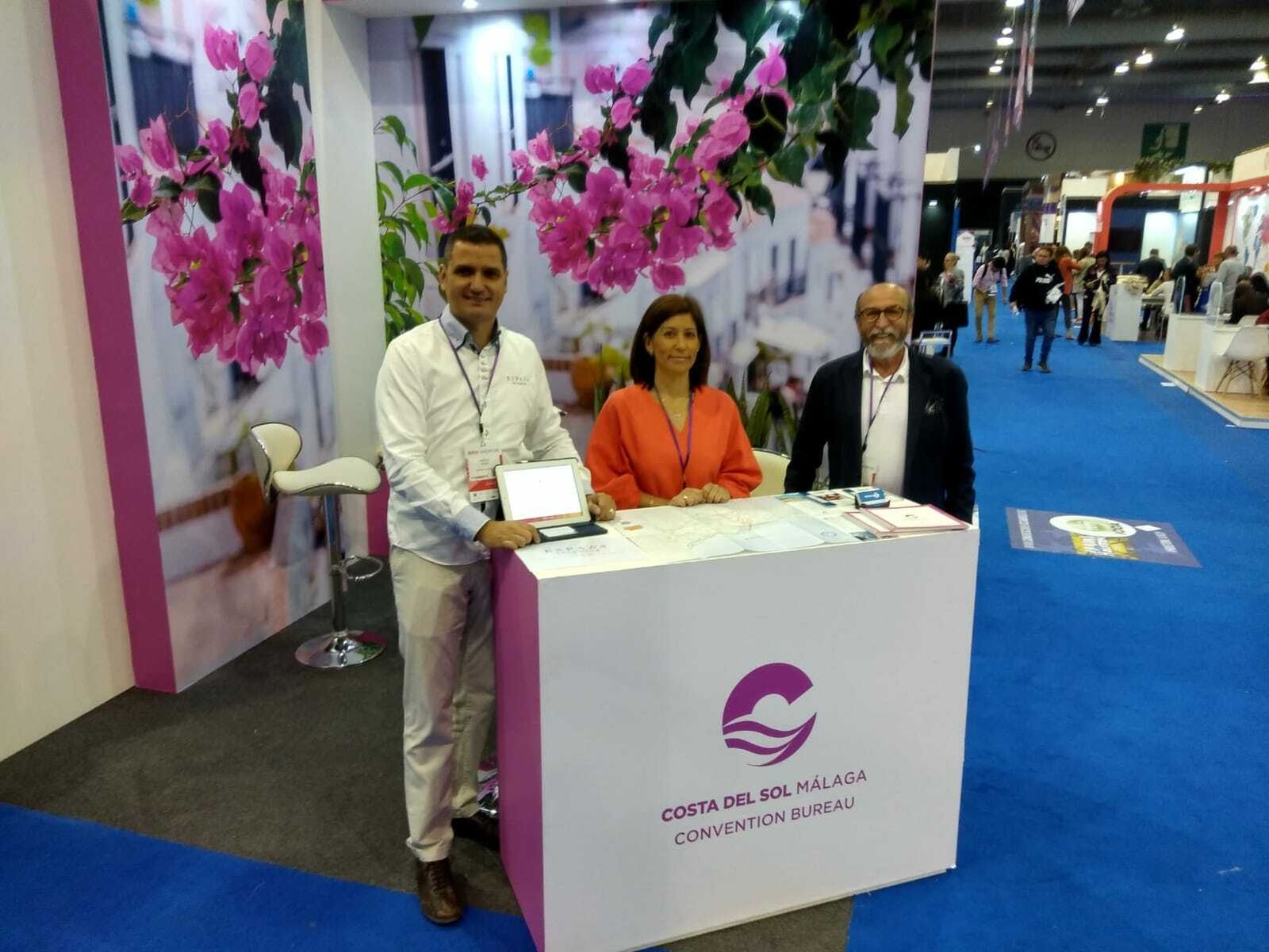 Stand de Turismo Costa del Sol en la IBTM Américas.