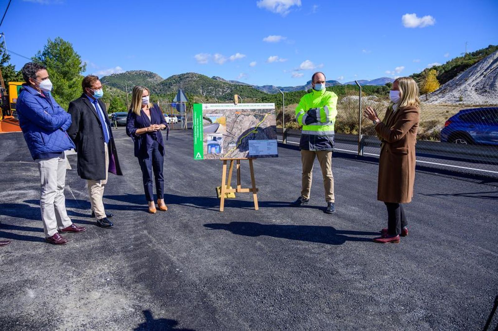 Visita de la consejera de Fomento a la carretera de El Fargue.