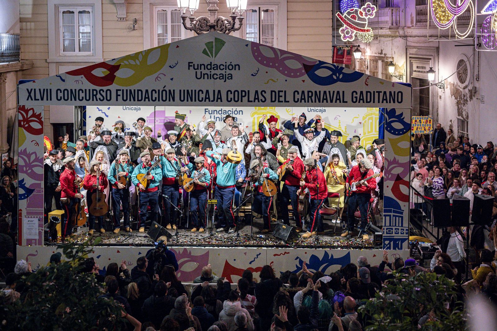 Las imágenes de la entrega de los premios del XLVII Concurso Fundación Unicaja Coplas del Carnaval Gaditano