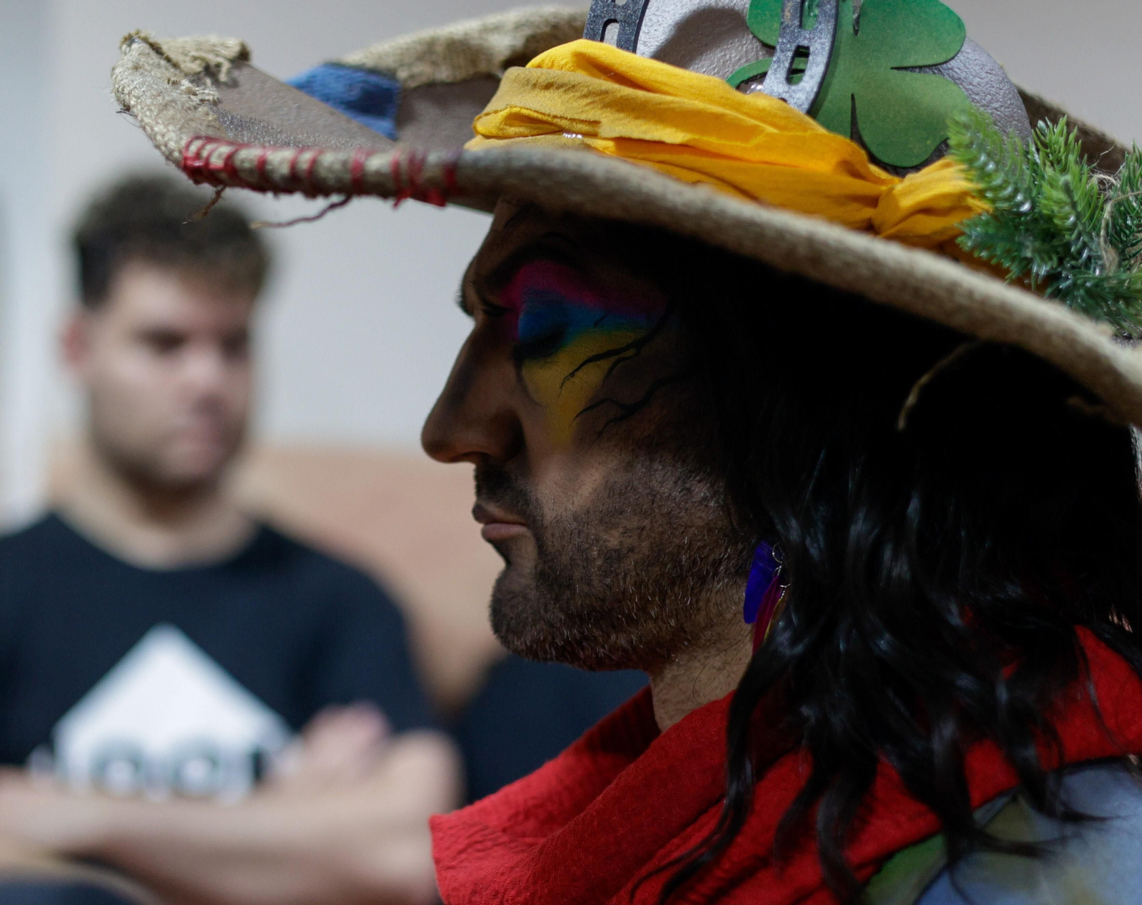 El ambiente en los camerinos del teatro.