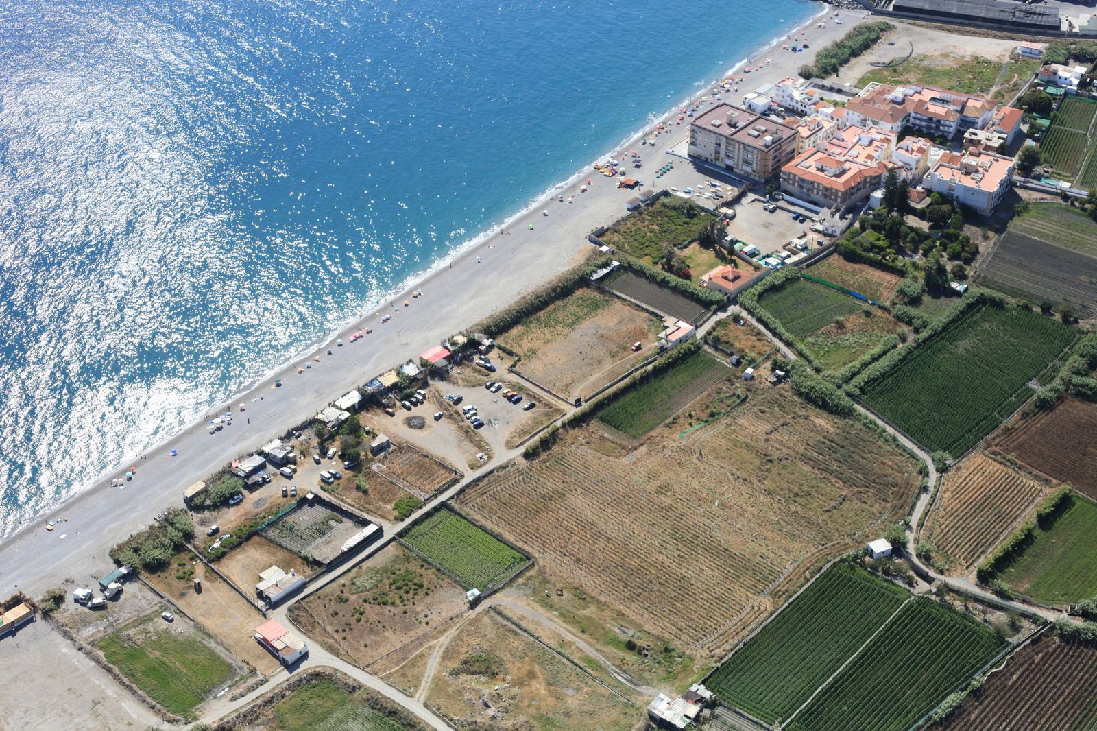 Vista aérea de la zona de la Casa de la Nava y La Guardia