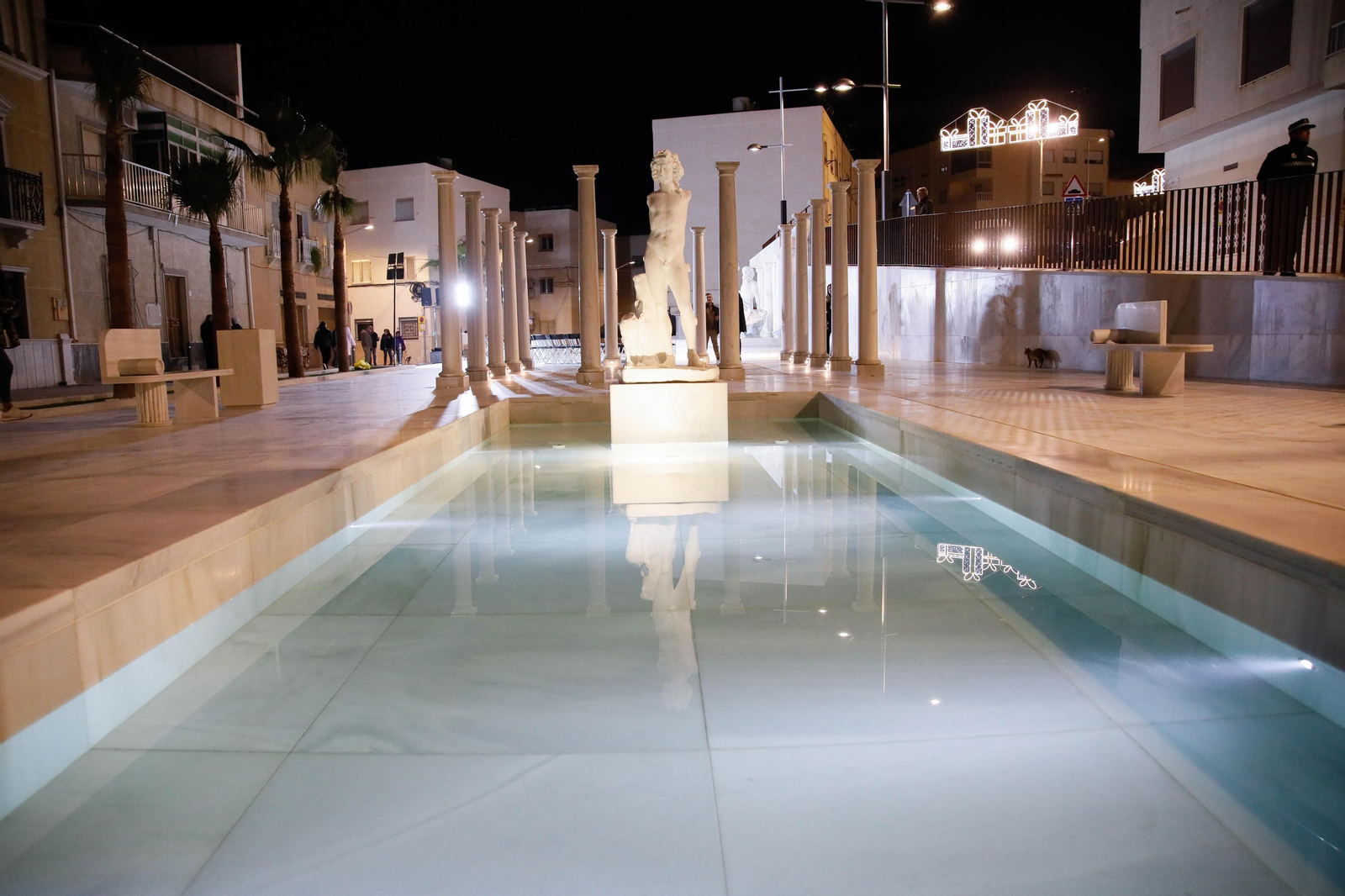 Imágenes de la inauguración de la plaza Almería en Macael