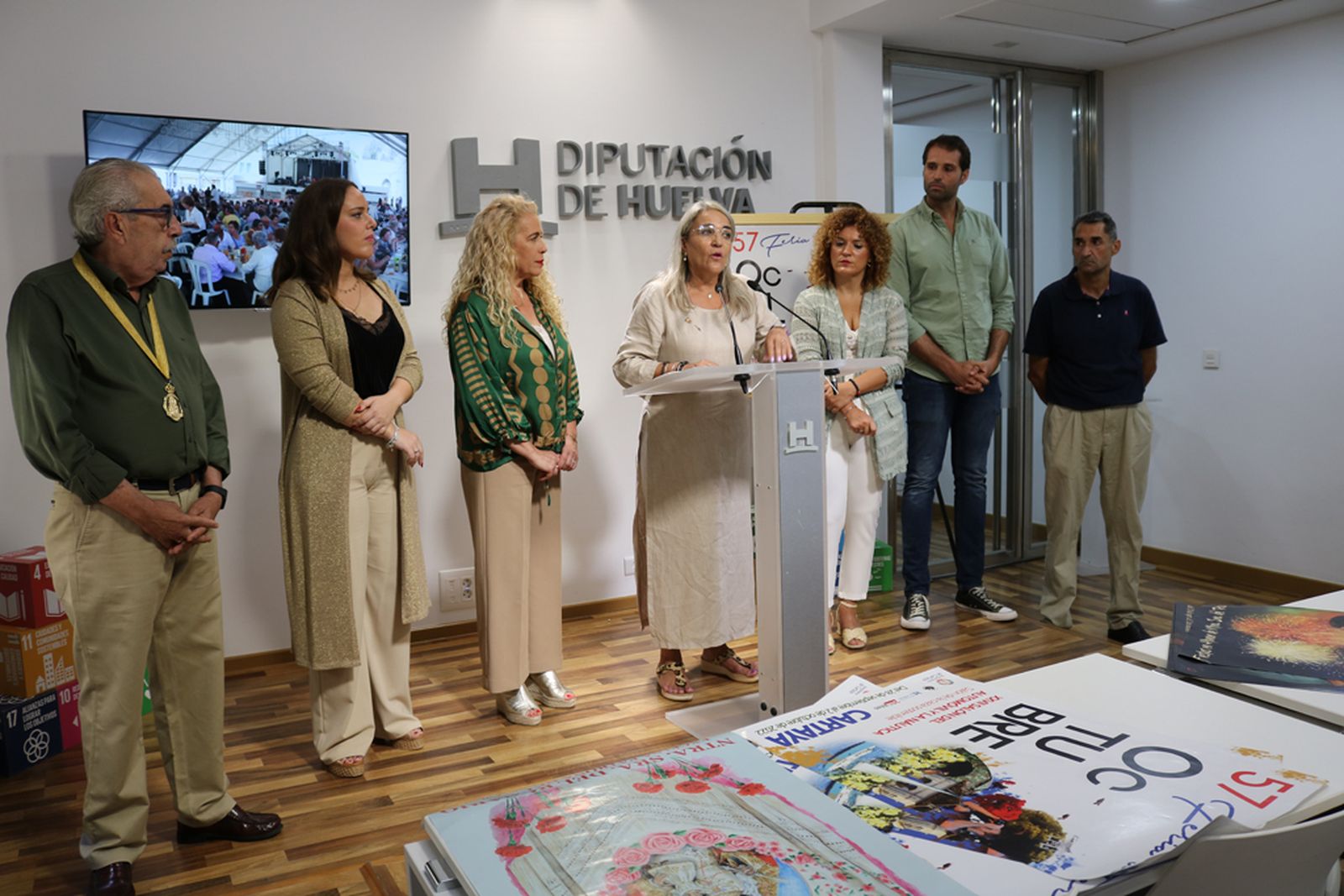 Presentación de la Feria de Cartaya en Diputación