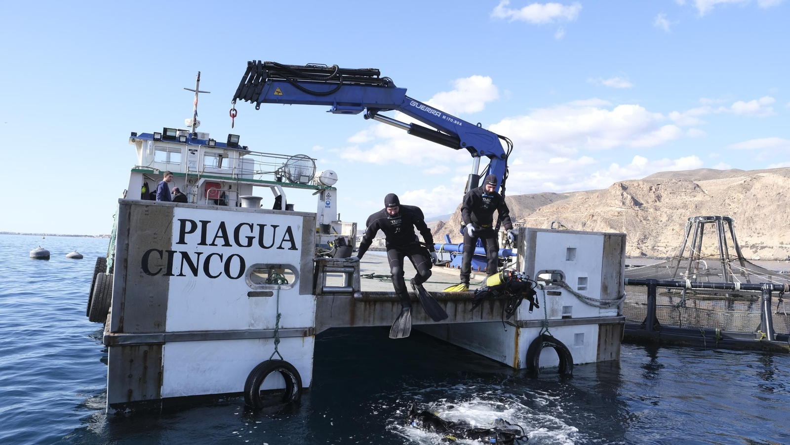 La piscifactoría de El Cañarete, en imágenes