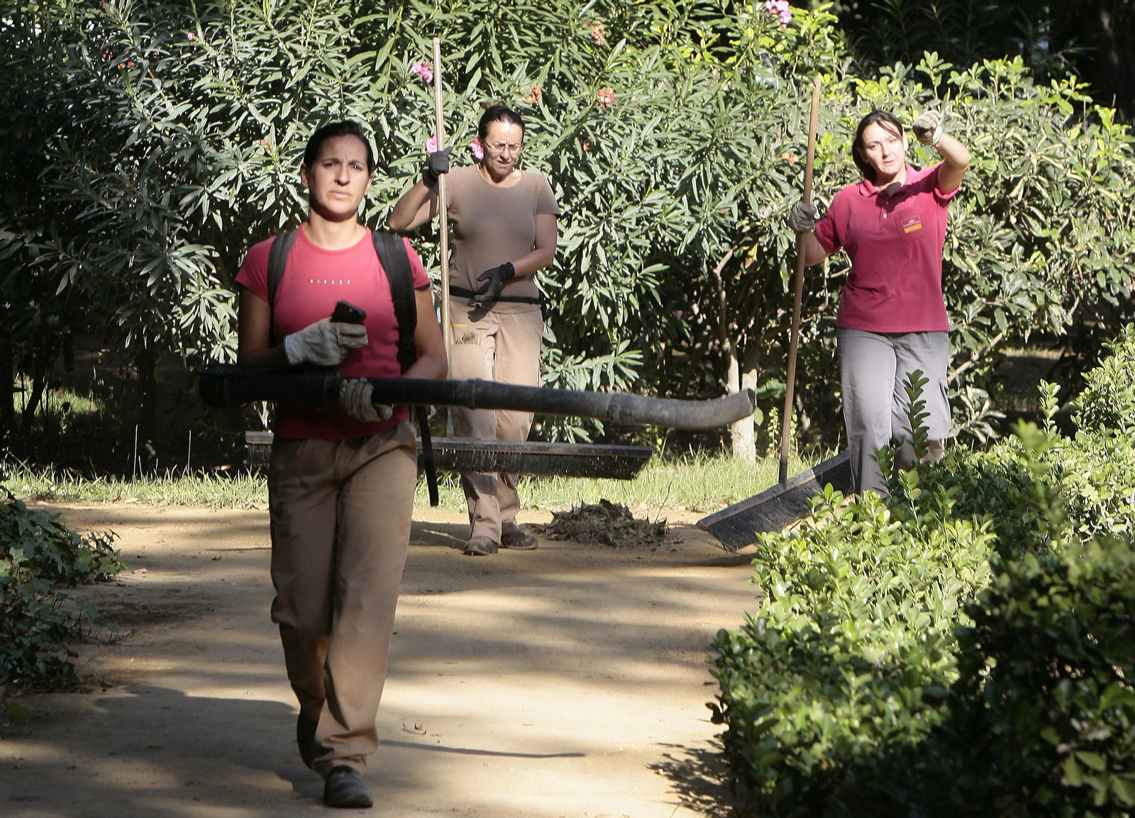 Trabajadoras de Parques y Jardines a las que se les aplicará las 35 horas semanales.