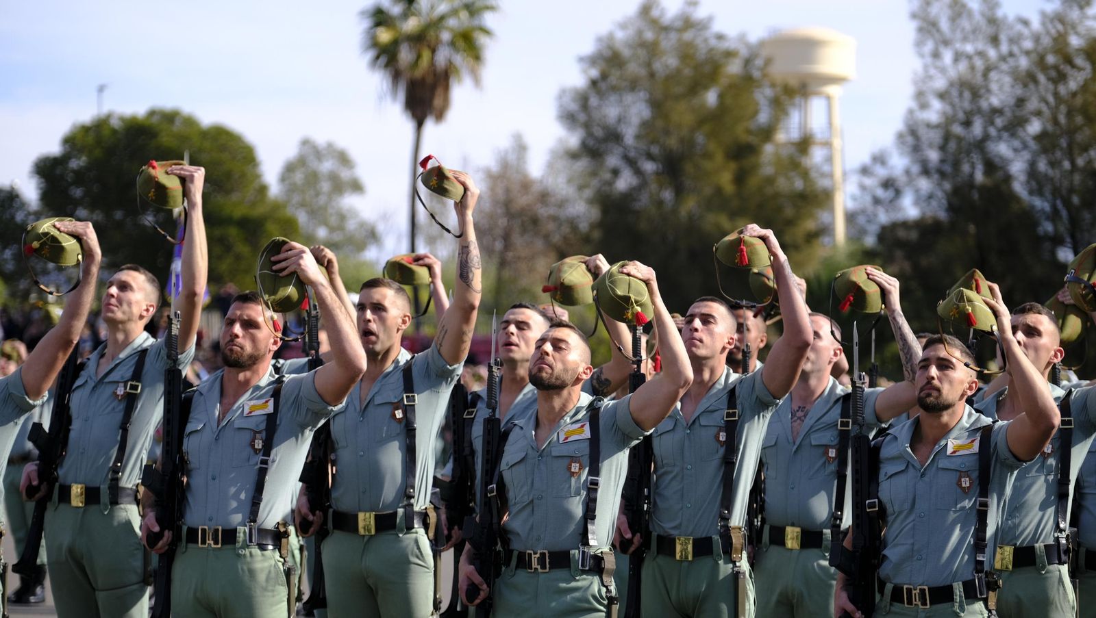 Conmemoración del Combate de Edchera en la Base Álvarez de Sotomayor de La Legión, en imágenes