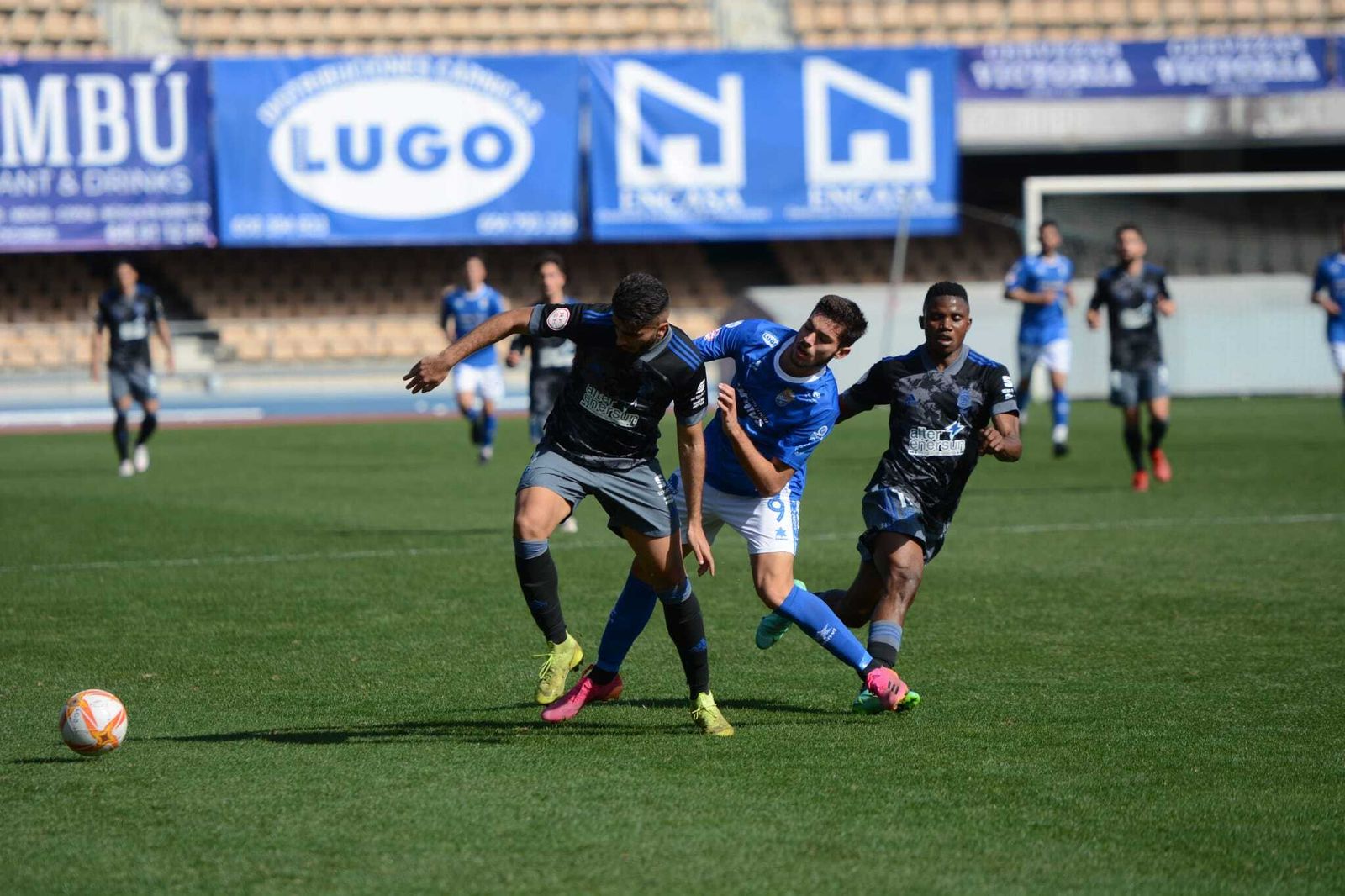 Un lance del último encuentro del Recre ante el Xerez CD en Chapín.