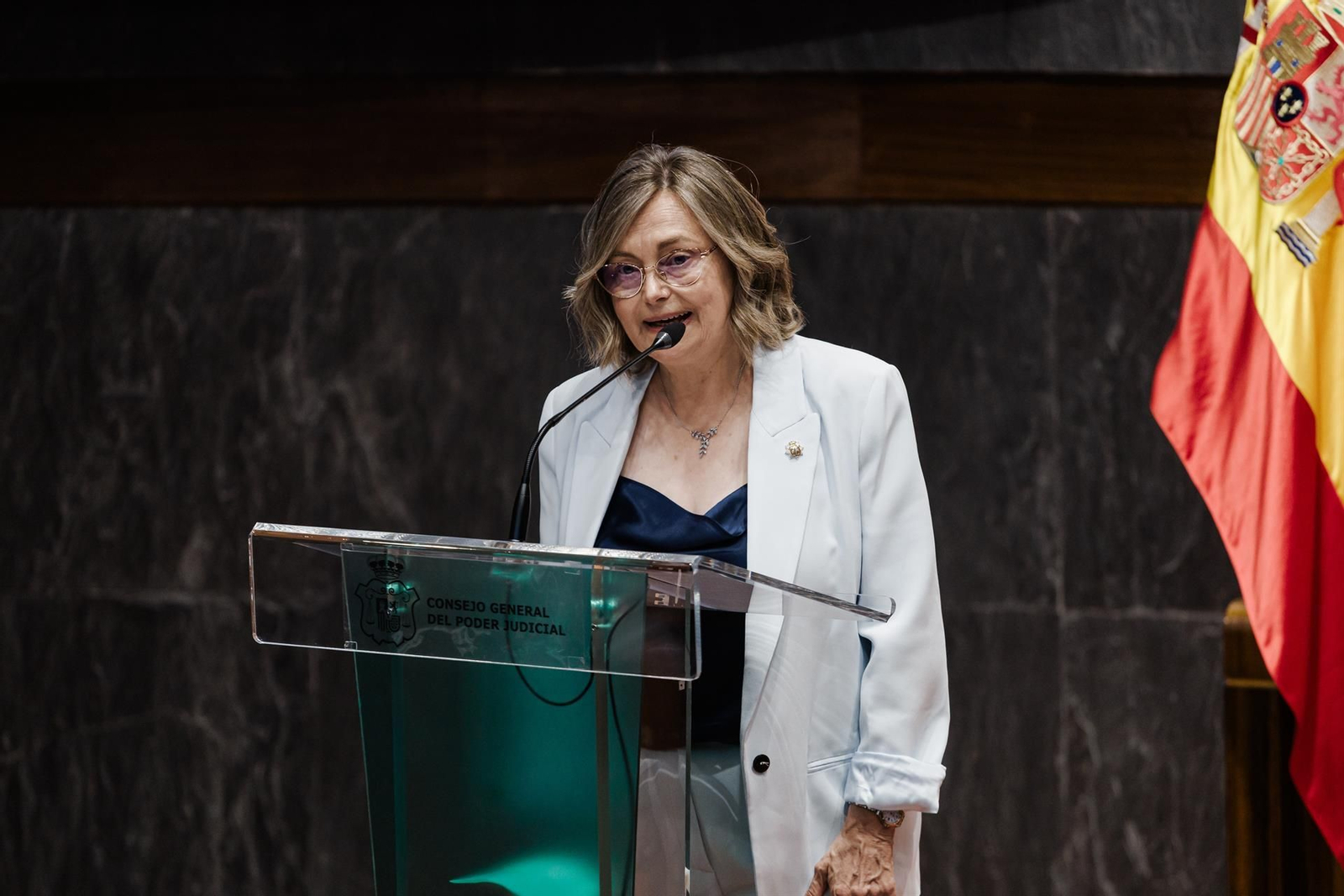 La vocal del CGPJ y presidenta del Observatorio contra la Violencia Doméstica y de Género, Esther Erice