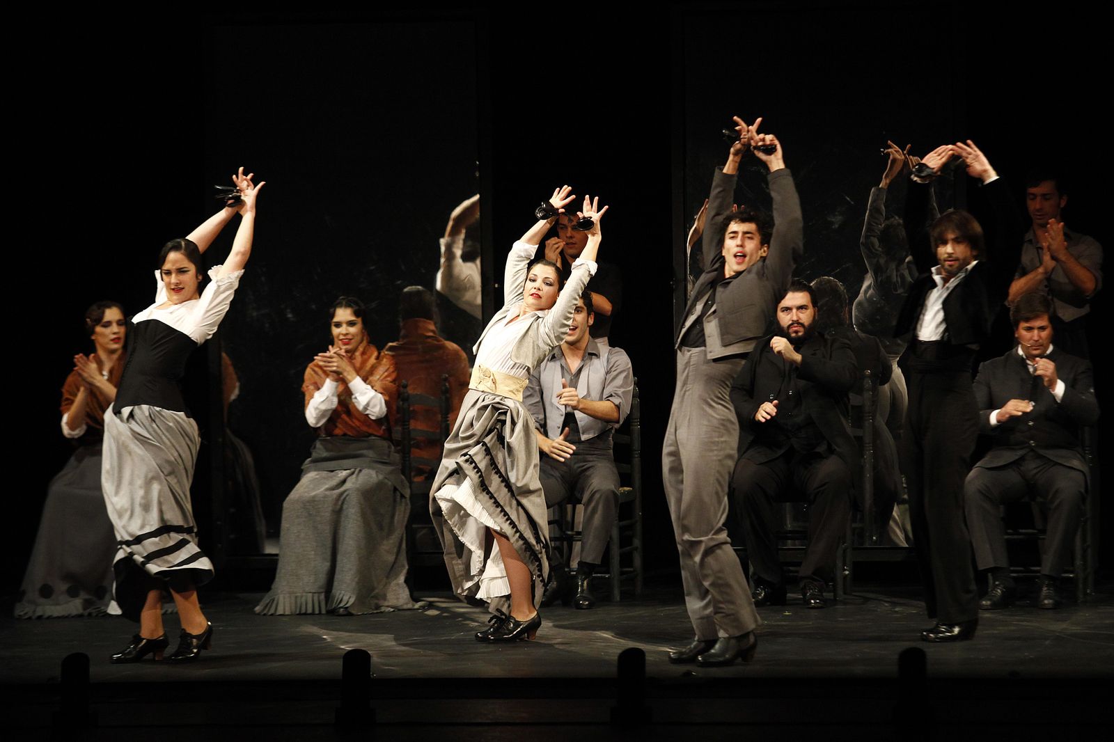 Una actuación del Ballet  Flamenco  de  Andalucía .