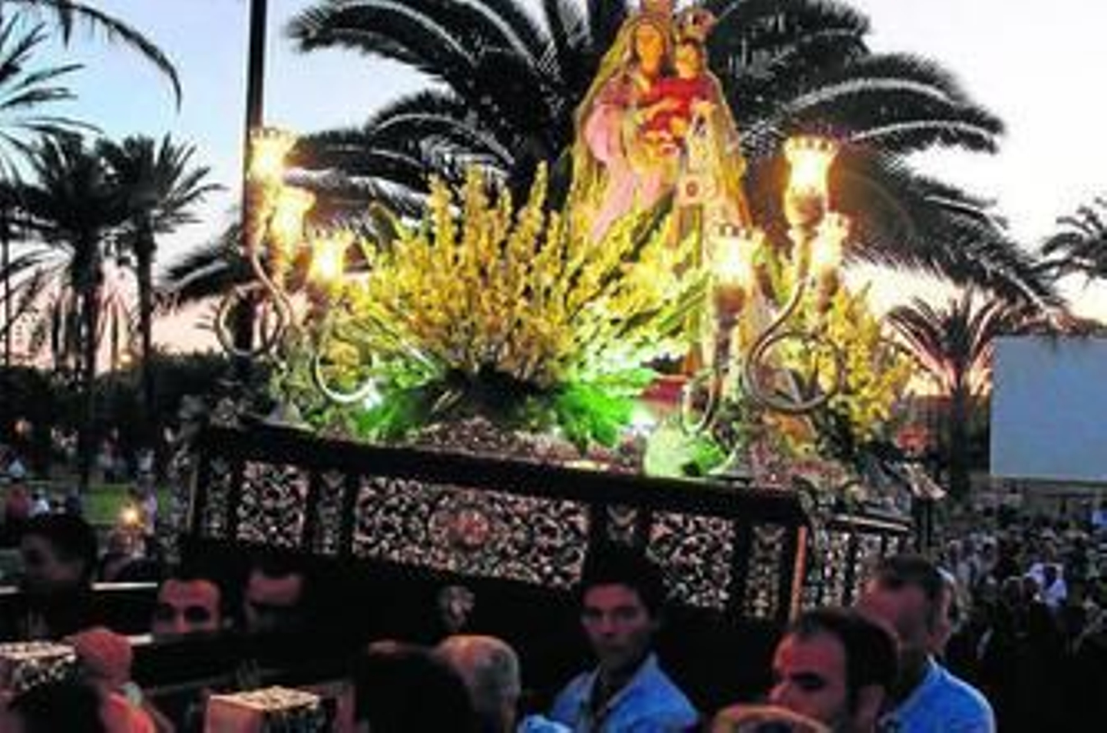 Procesión de la Virgen de las Mercedes, el pasado mes de agosto.