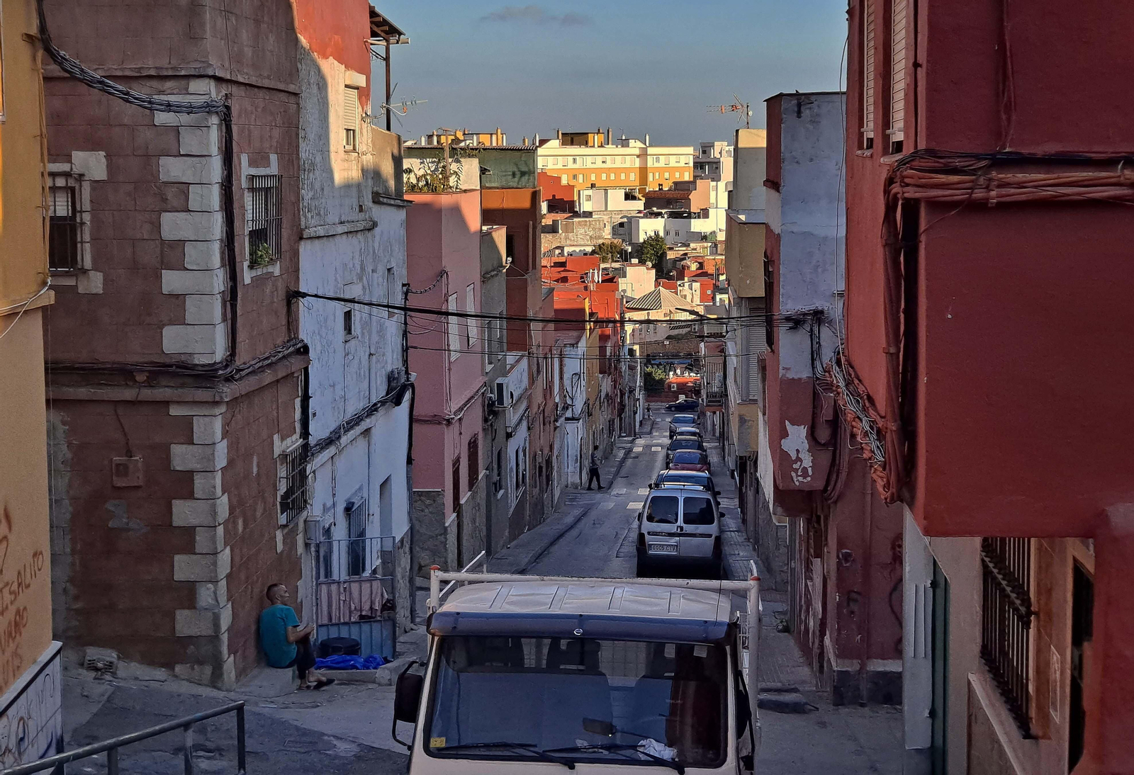 Fotos de La Bajadilla, en Algeciras, tras los incidentes del fin de semana