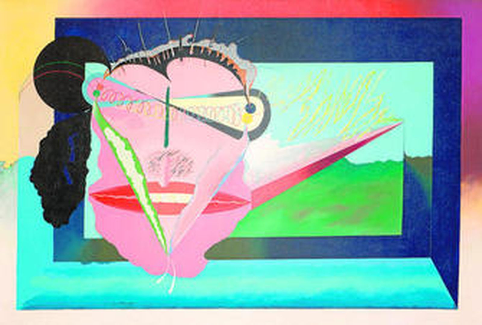 Obra 'Mickey Mouse. El laberinto. El interminable' (1978), de Carlos Alcolea.