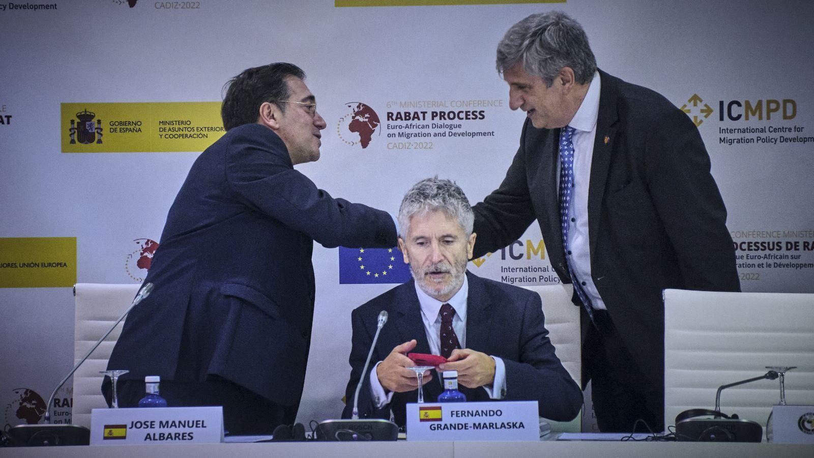 Los ministros de Interior y Exterior del Gobierno de España.