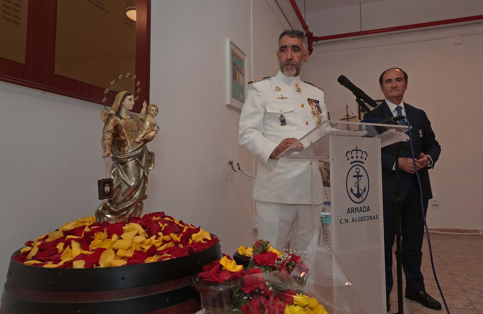 Fotos de la recepción de la Comandancia de Marina y la Autoridad Portuaria de la Bahía de Algeciras con motivo de la festividad de la Virgen del Carmen