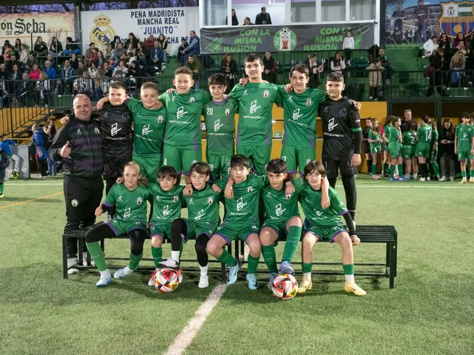 Las categorías de fútbol base del Atlético Mancha Real, en imágenes