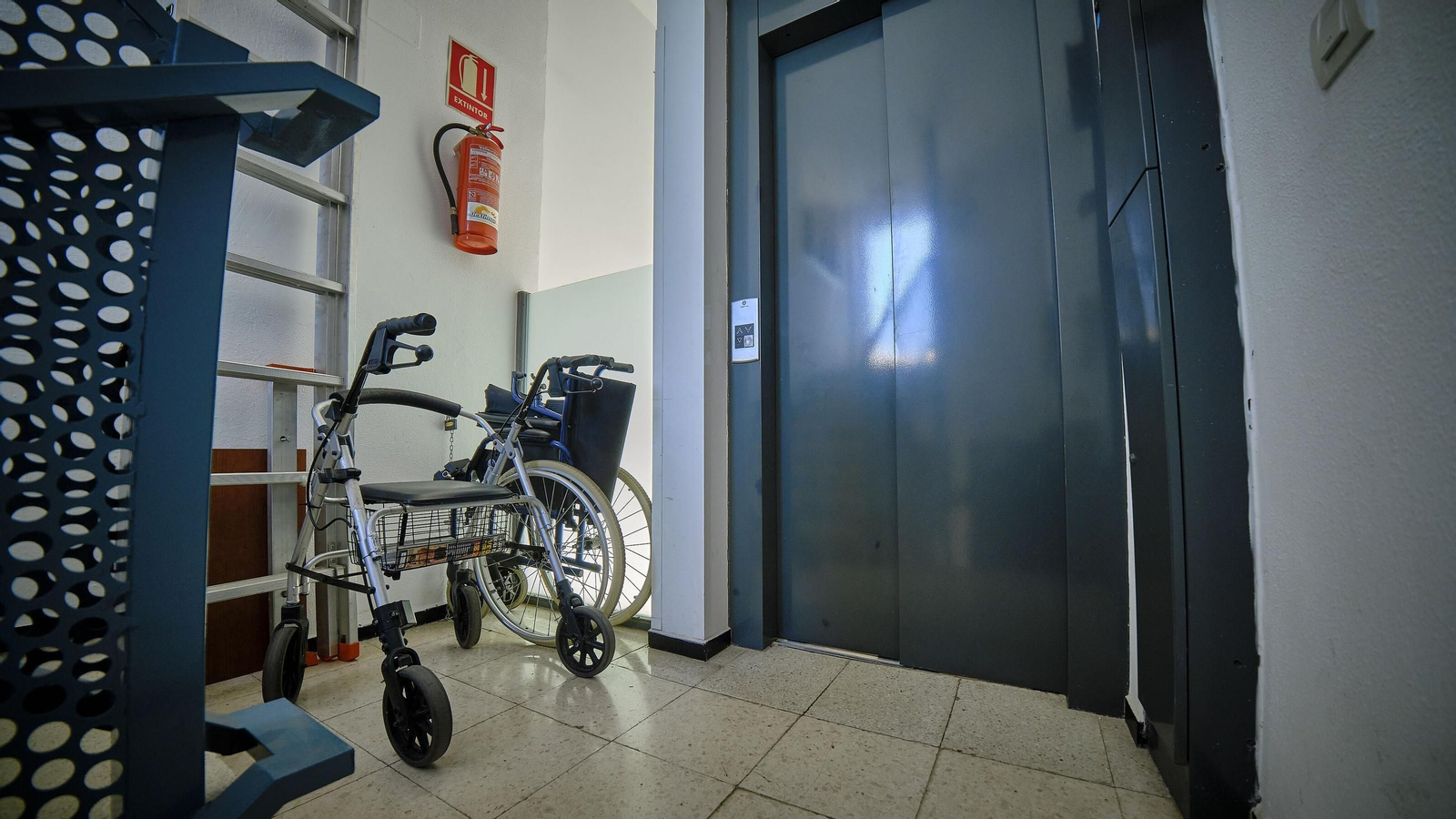 Imagen de archivo de un ascensor en una vivienda. Imagen de archivo de un ascensor en una vivienda.