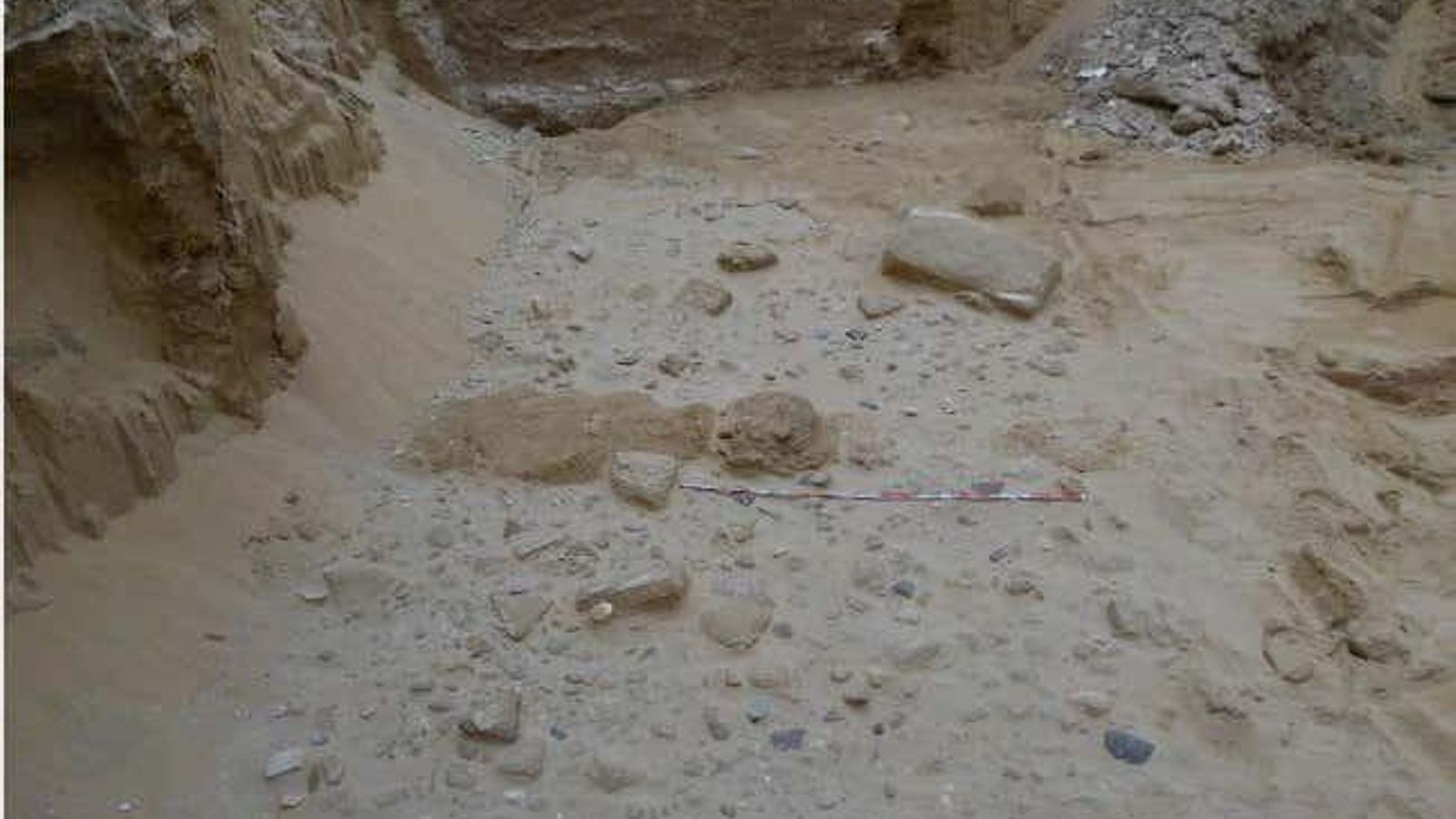 Paleoplaya en la calle San Rafael.