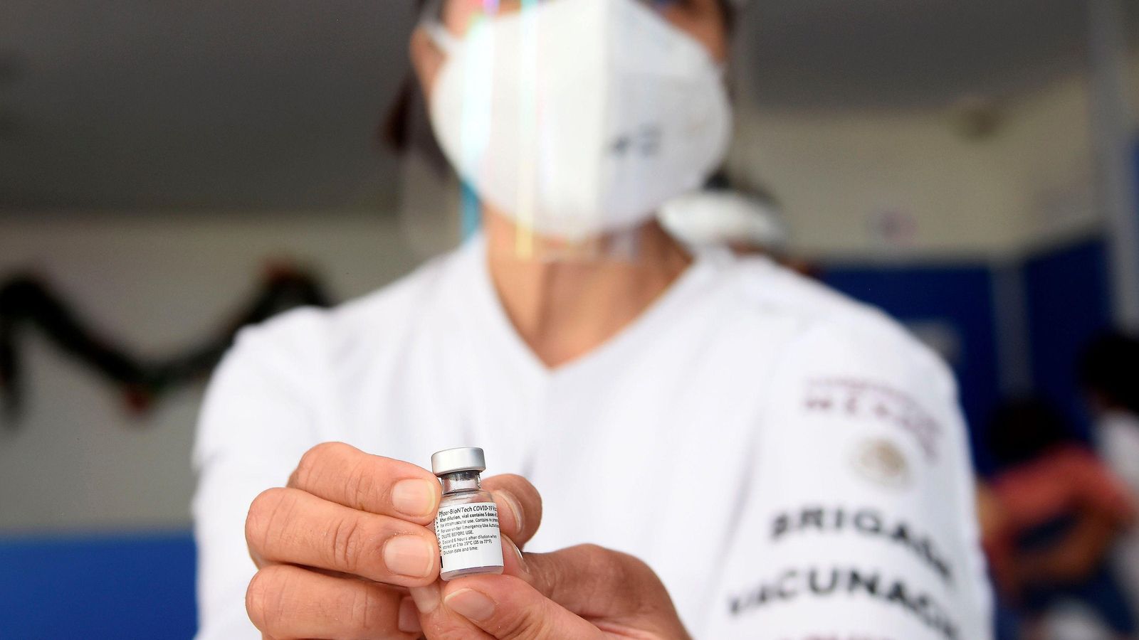 Una dosis de la vacuna de Pfizer.