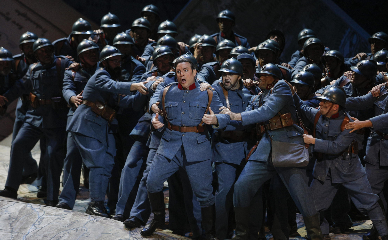 El ensayo general de la ópera 'La hija del regimiento'