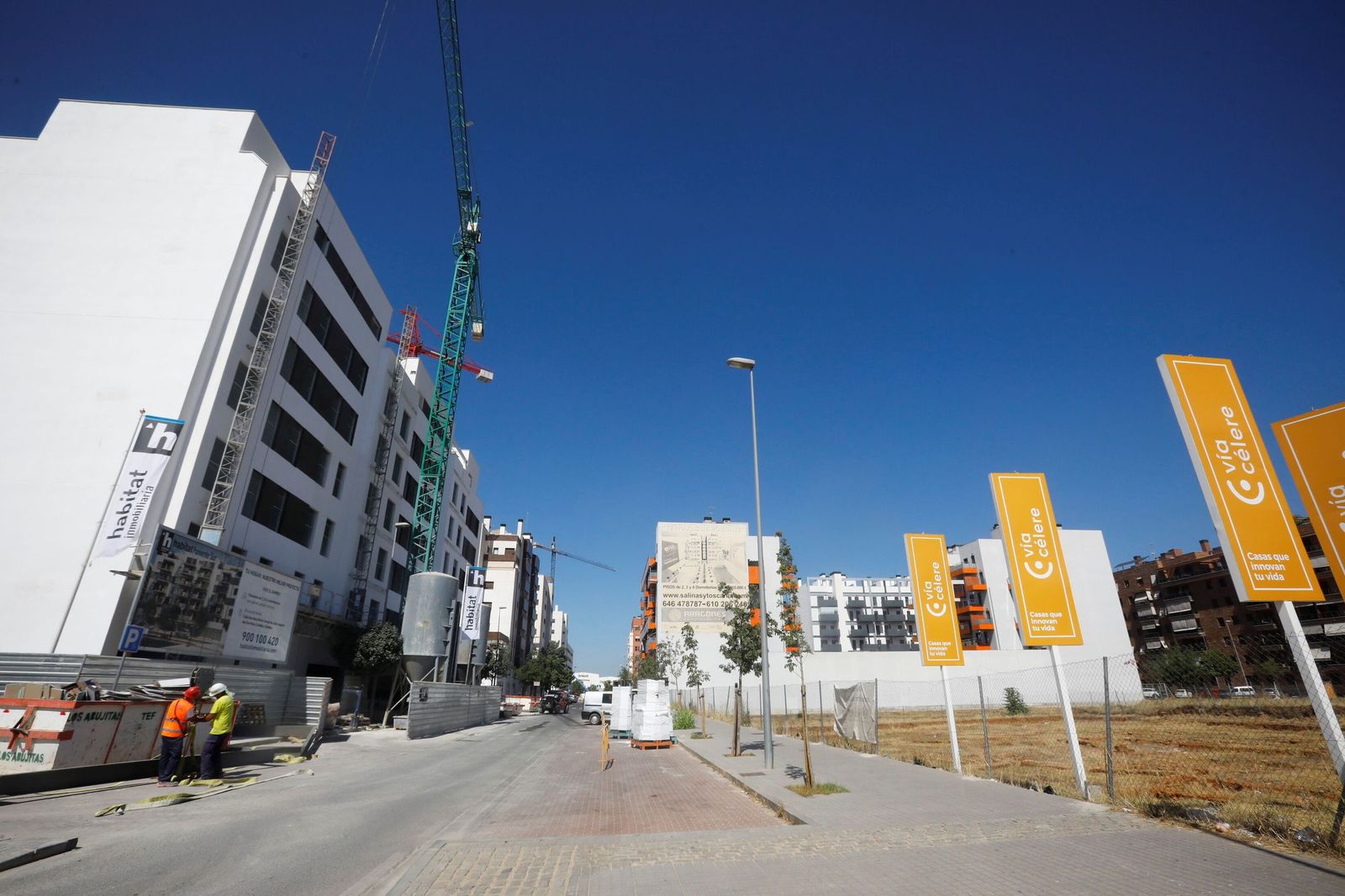 Urbanizaciones en construcción en el Nuevo Zoco.