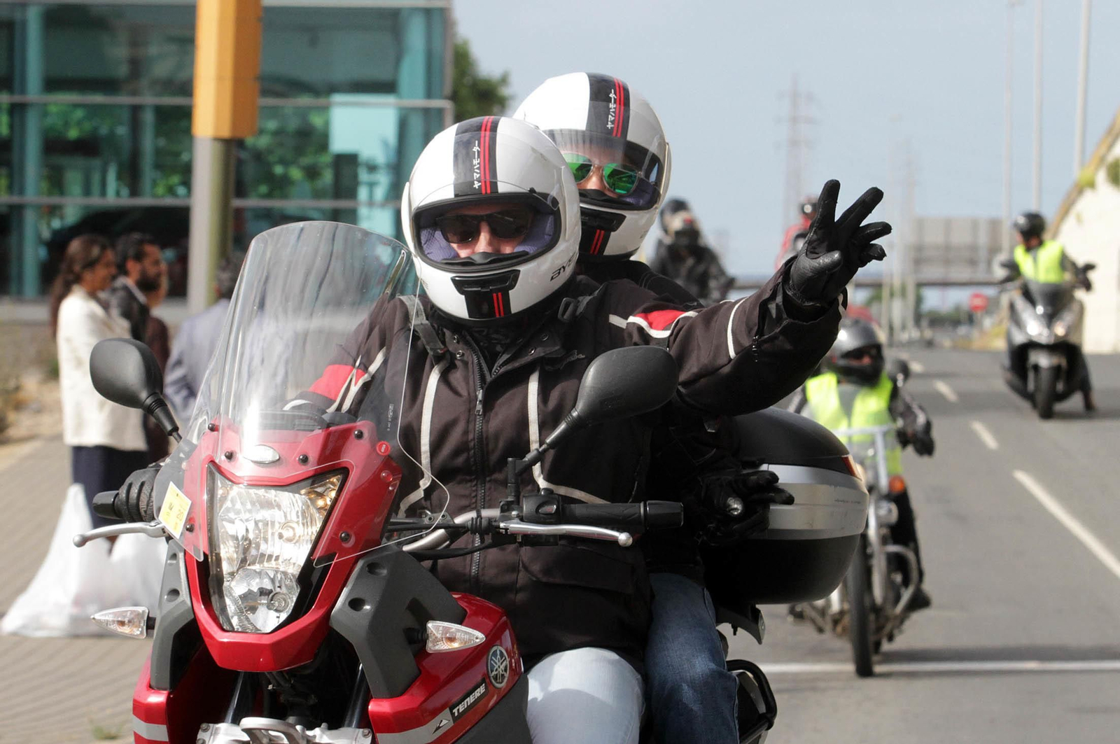 Imágenes  de la II Ruta Solidaria en Moto organizada por CSIF en beneficio de Cruz Roja