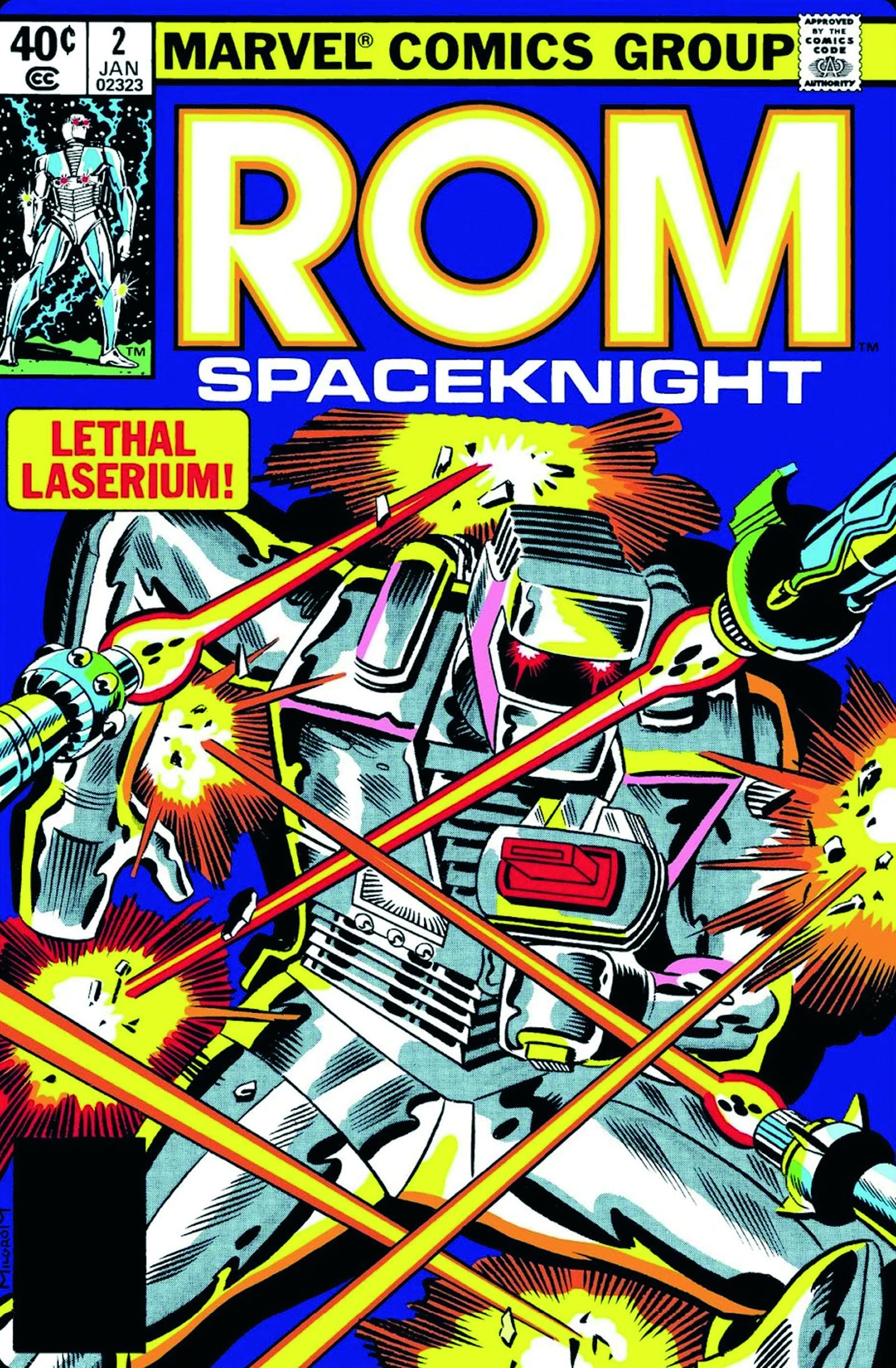 Portada de ROM Spaceknight n.º 2.