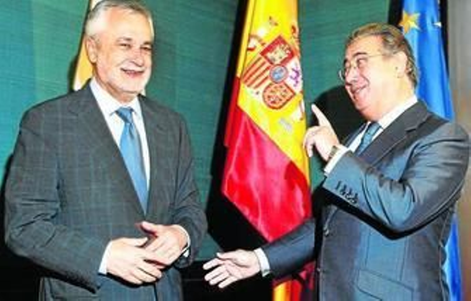 José Antonio Griñán y Juan Ignacio Zoido, en un encuentro en San Telmo a principios de este año.