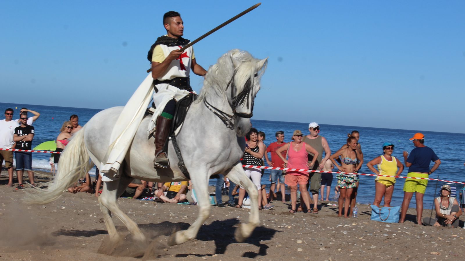 Torneo medieval en la playa de Mojácar.