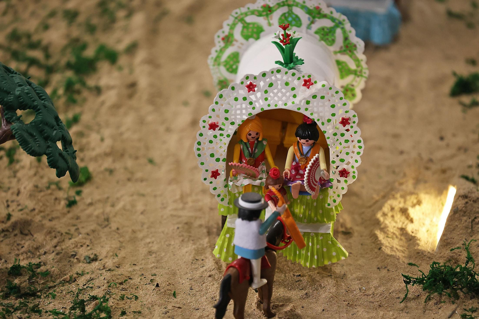 Imágenes del Belén de Playmobil más grande del mundo dedicado al Rocío