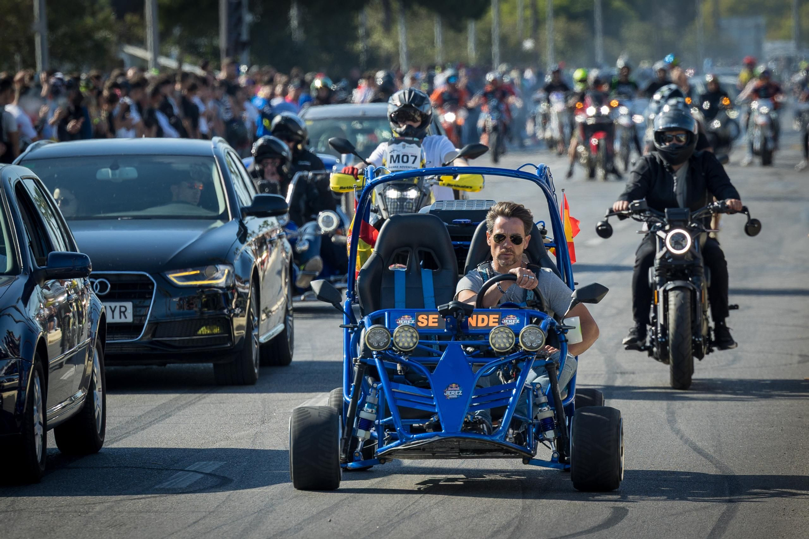 Las imágenes del sábado de Motorada en El Puerto por el Gran Premio de Motociclismo de Jerez 2025