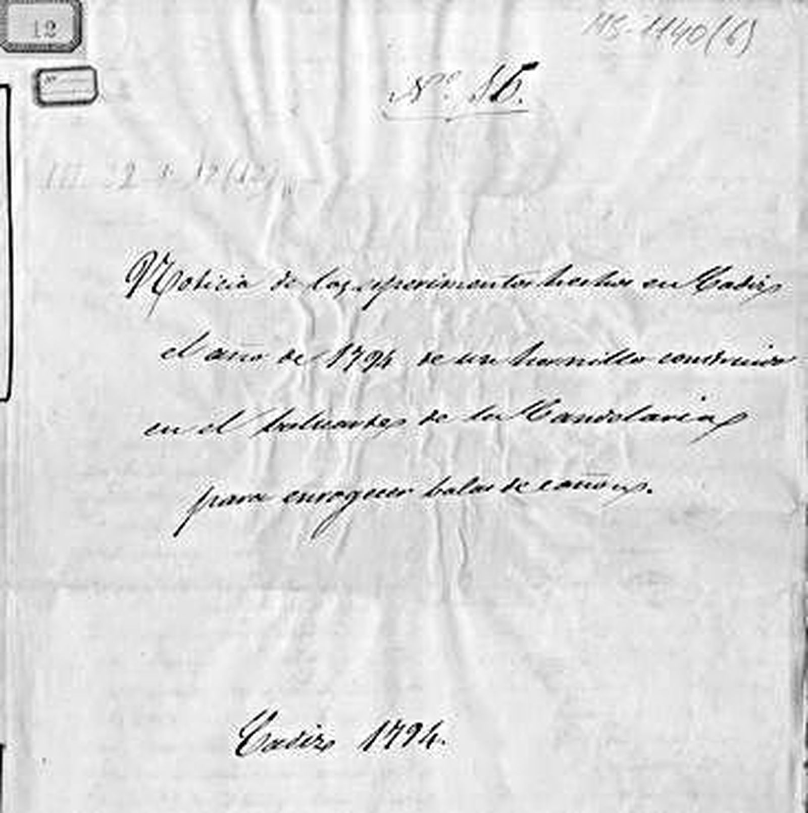 Hornillo construido en Cádiz para calentar las balas. Cádiz, 1794. Biblioteca Virtual del Ministerio de Defensa.