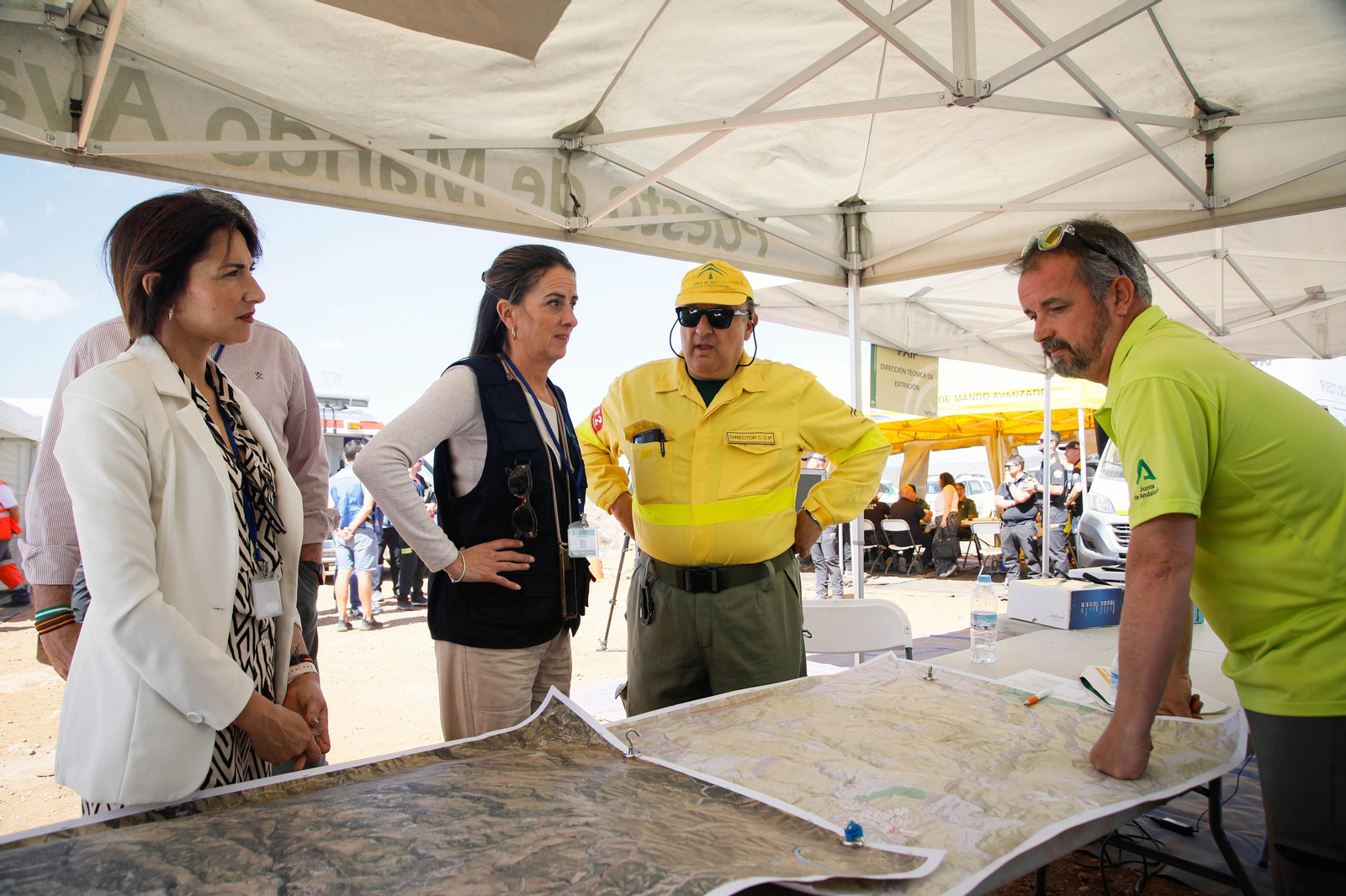 Así se ha vivido el simulacro de incendio forestal en Turre