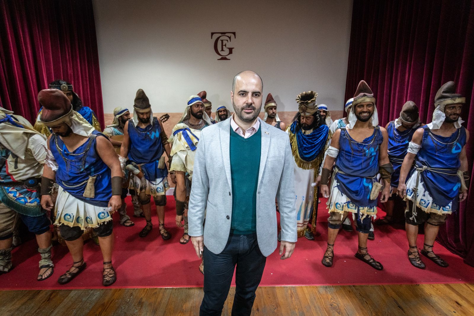 Luis Rivero, autor de la comparsa 'La tierra prometida'.