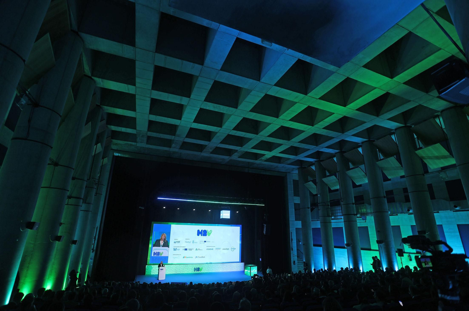 Imágenes de la inauguración del II Congreso Nacional de Hidrógeno Verde celebrado en Huelva