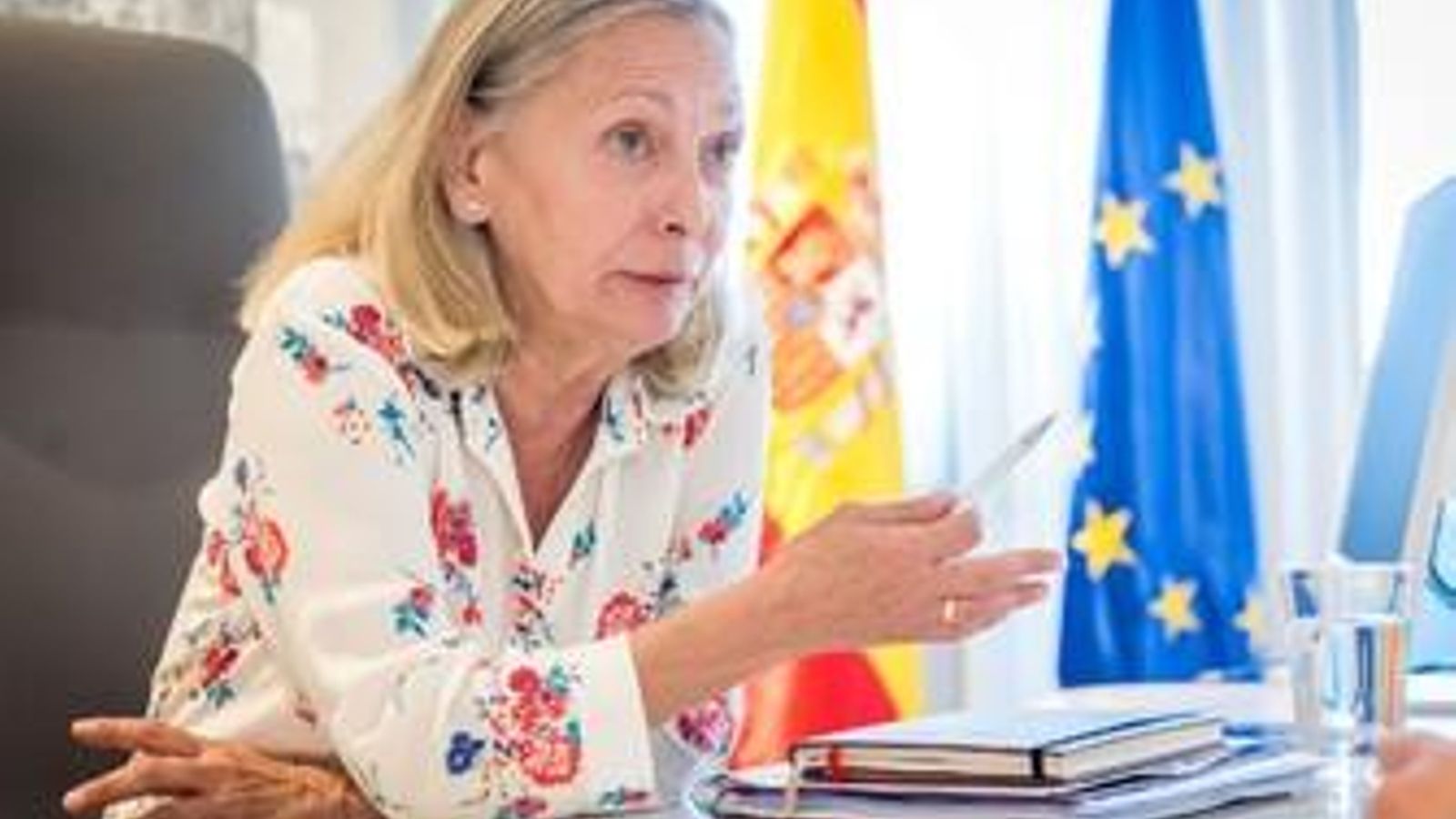 La nueva presidenta del Colegio Médico, durante su charla con este diario.