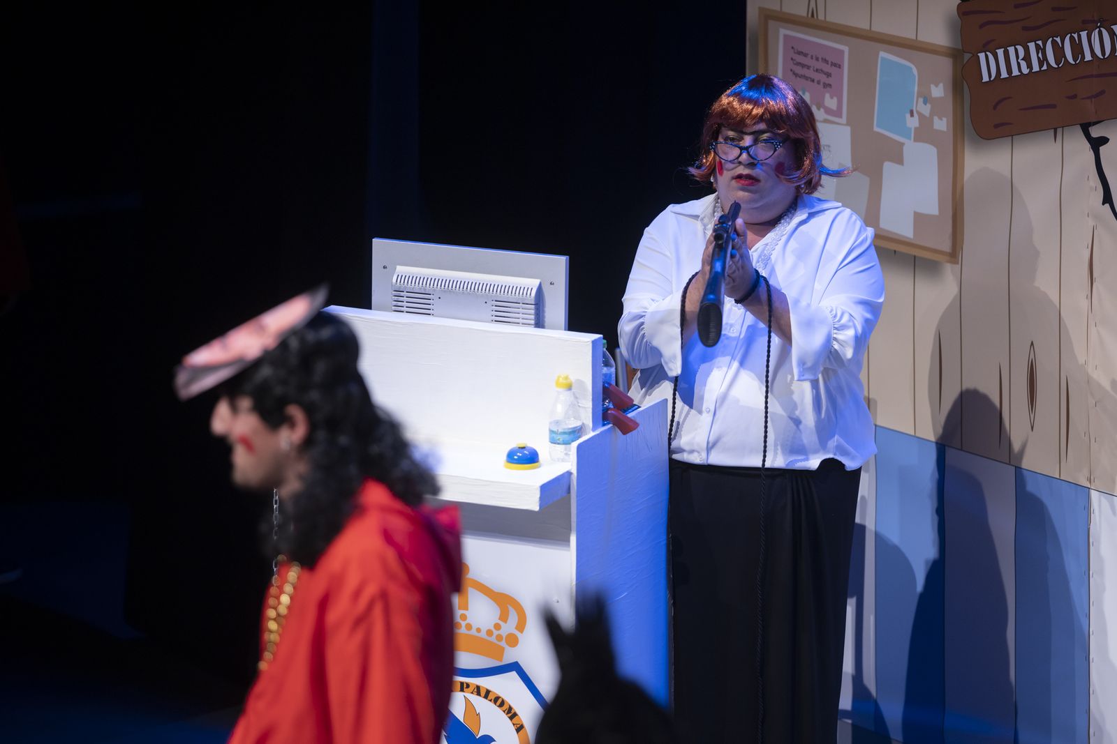 Imágenes de la actuación del cuarteto de Huelva "El plan Bellavista" en el Carnaval Colombino